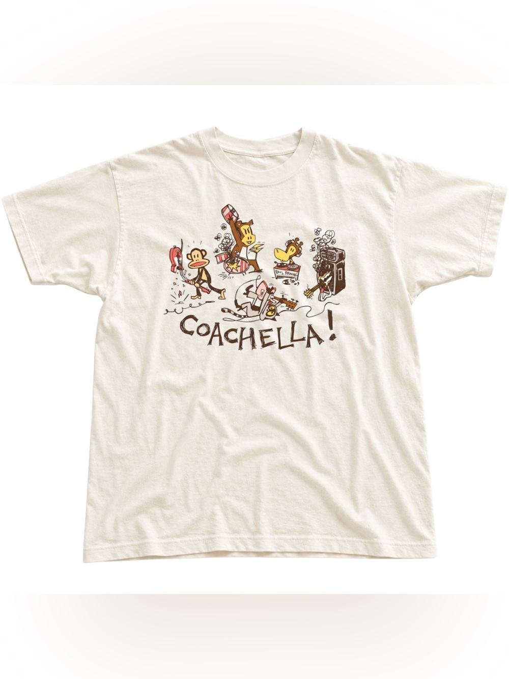 Coachella With Paul Frank Graphic Short Sleeve Tee - Unisex Vintage Classic